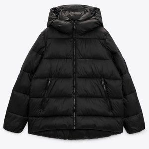 Zara Black Puffer Jacket